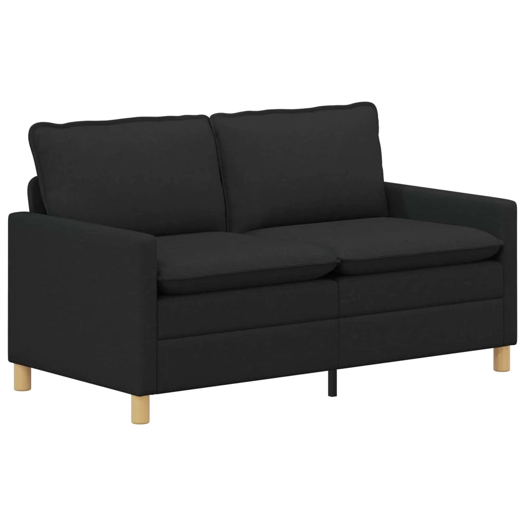 Set di divani 2 pz Nero Tessuto 3417139
