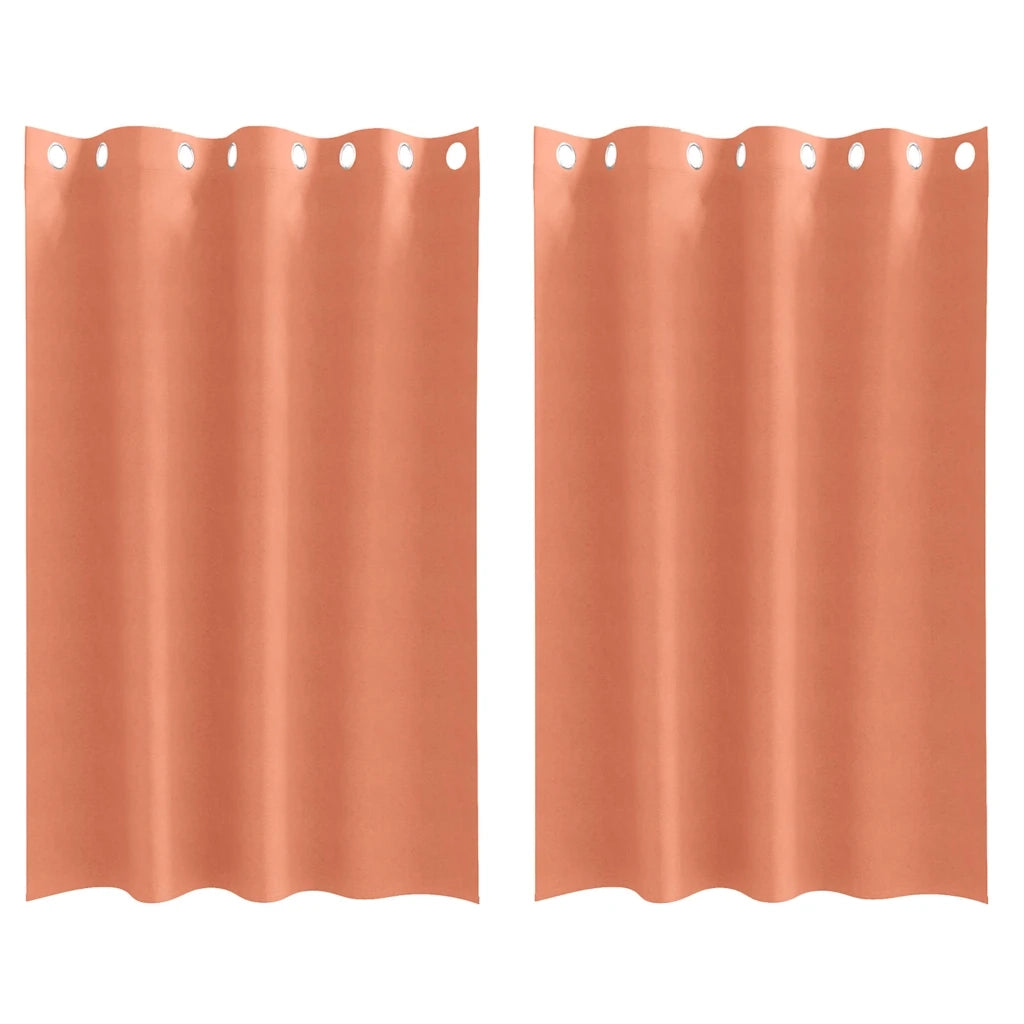 Tende Blackout con Anelli 2 pz Terracotta 175 x 140 cm 4107414