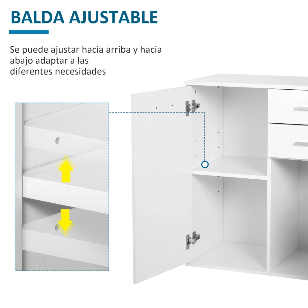 Cassettiera Stretto ¨C zephmum ¨C Bianco 71x35x76 cm
