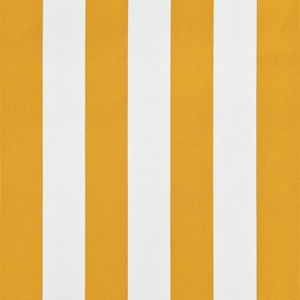 Tenda da Sole Retrattile 200x150 cm Giallo e Bianco 143753