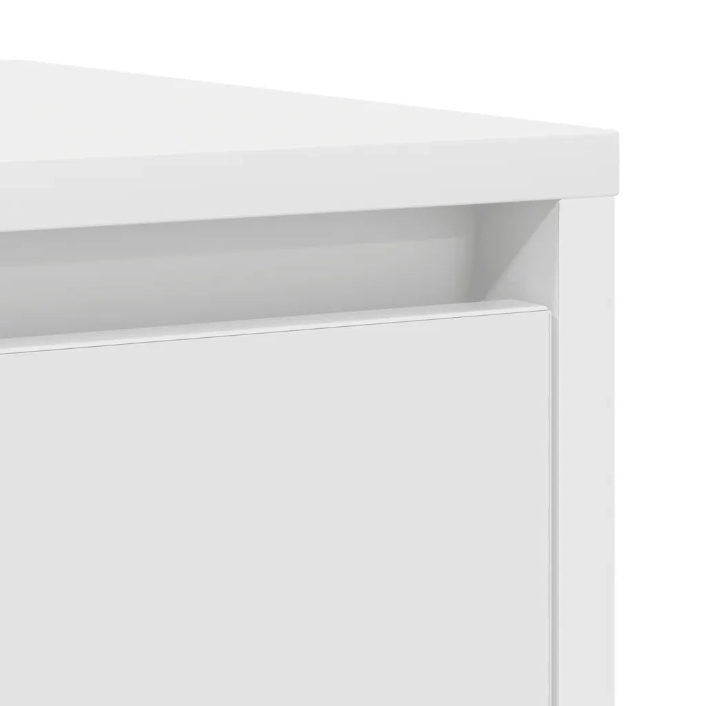 Credenza-Buffet-Armadio da cucina Bianca 29,5x34x76 cm in Legno Multistrato 154052