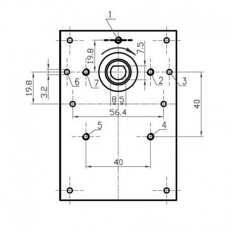Kenta K9175052 Moteur poêle granulés 1,5 tr/min, arbre 8,5 mm, rotation horaire
