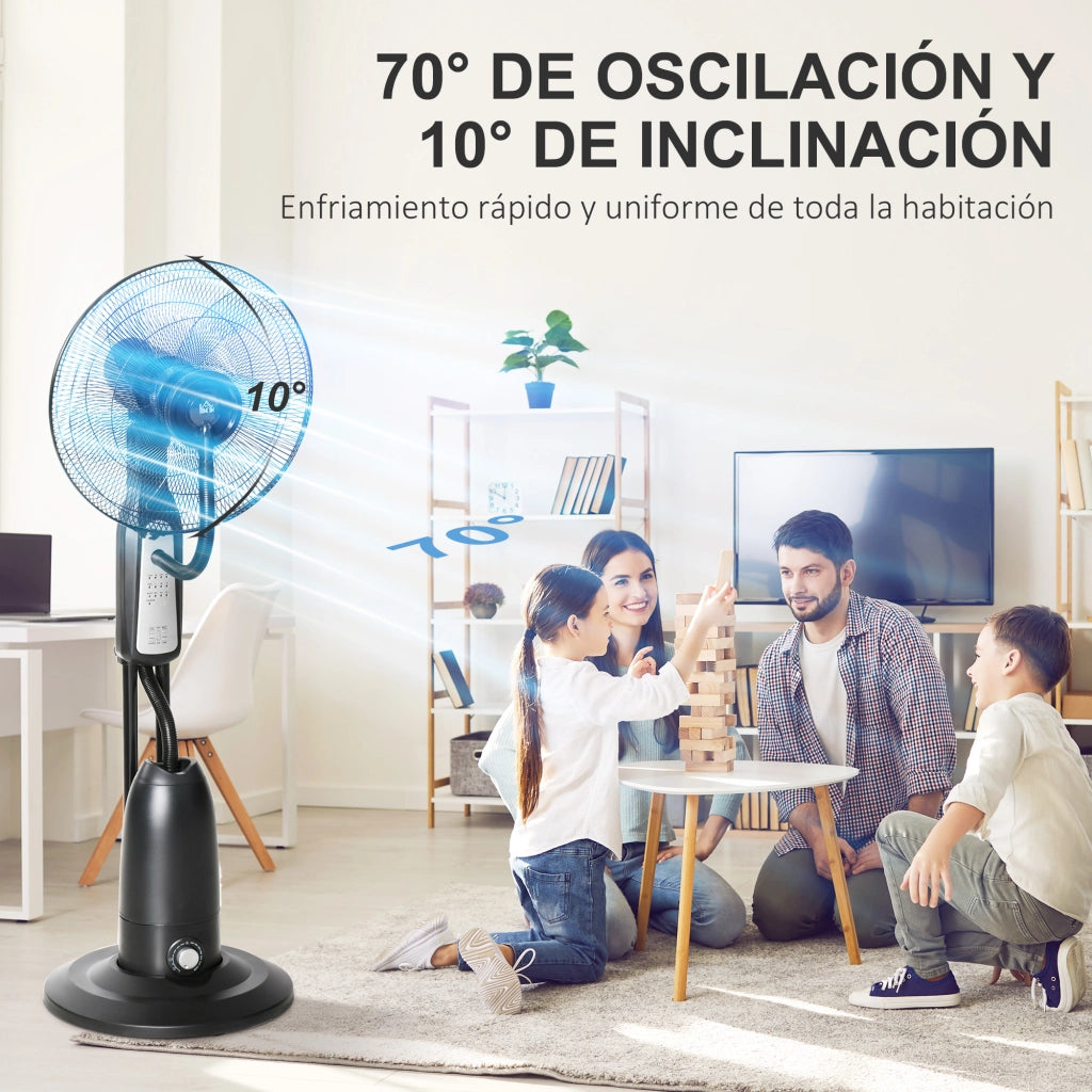 Ventilatore Nebulizzatore ¨C Zephmum ¨C Nero ?44,5x120 cm 90W