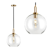 Lampada Da Soffitto A Sospensione Con Sfera Di Vetro 25cm APP630-1CP