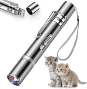 Giocattoli per gatti Laserpointer per interni, ricaricabile, 7 steli regolabili, luce rossa, giocattoli interattivi per gatti e cani per tenere impegnati i cuccioli.