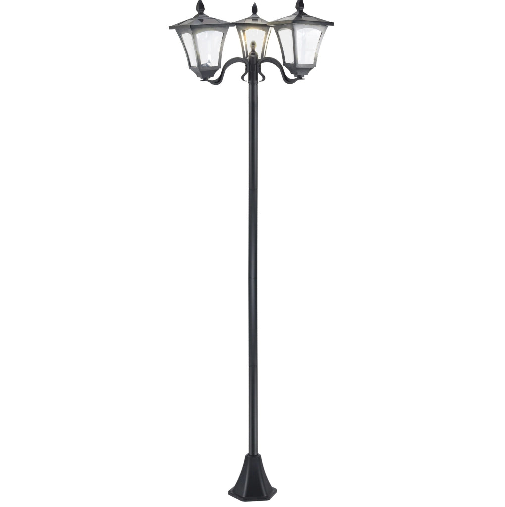 Lampada solare da giardino in acciaio inox