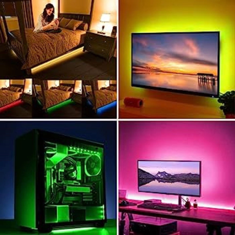 Striscia led 1,5 watt adesiva controllo touch rgb attacco usb