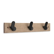 APPENDIABITI IN LEGNO  INOFIX 3 POSTI NERO- 1,0 pz