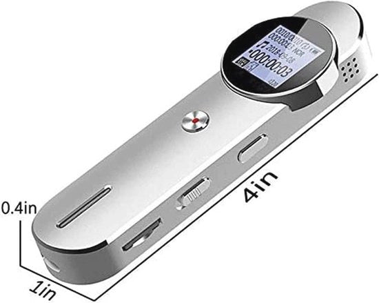 Registrazione vocale digitale 8GB con schermo touch e riconoscimento vocale per conferenze e riunioni