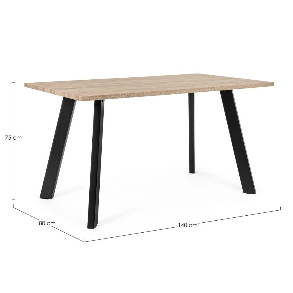 Tavolo Piano Chiaro 140X80 - KIRA