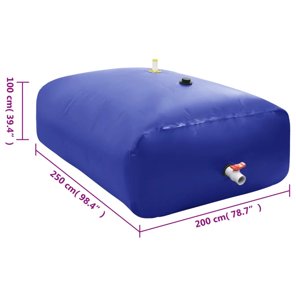 Serbatoio Acqua con Rubinetto Pieghevole 5000 L in PVC CFW1775348