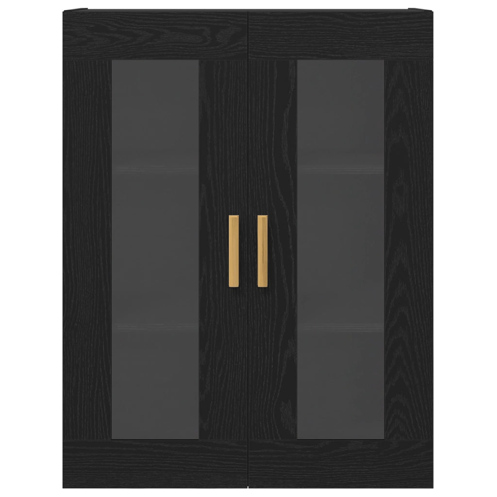 Armadio da Parete in Rovere Nero - 69.5x34x90 cm