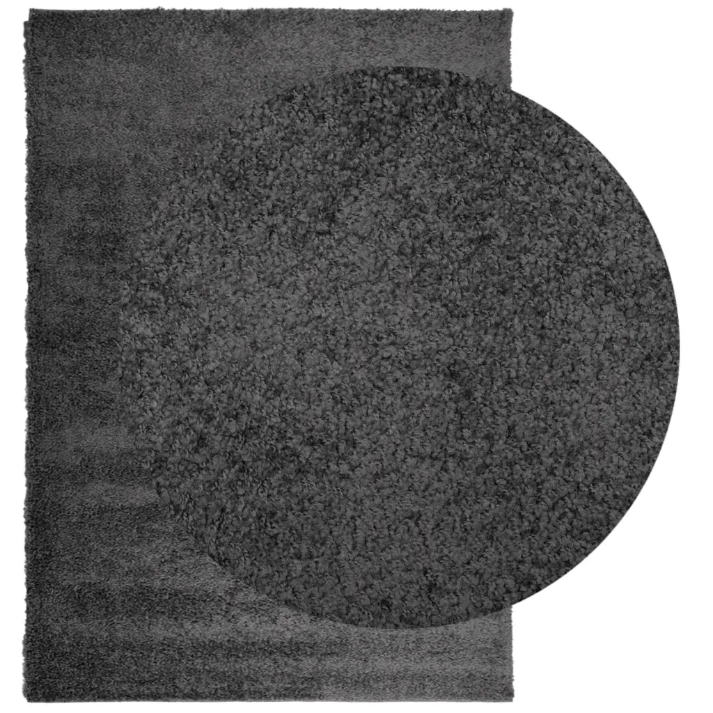 Tappeto Shaggy a Pelo Lungo Moderno Antracite 120x170 cmcod mxl 88059