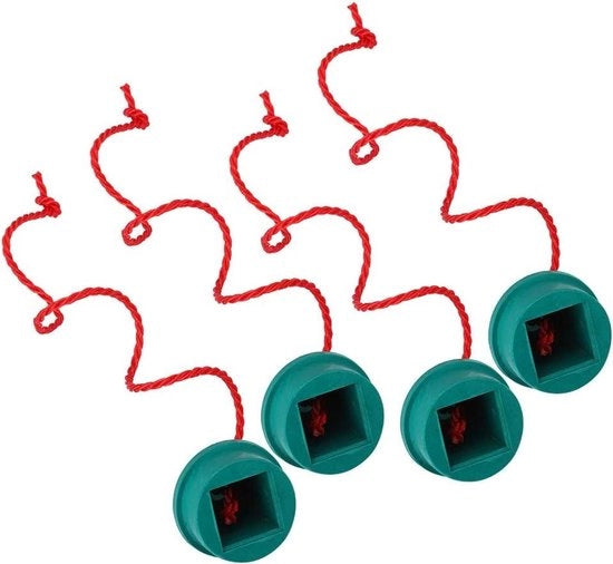 Custodia per Biliardo, Set di 4 con Gomma Verde, Accessorio Utile per Asta e Tavolo da Biliardo