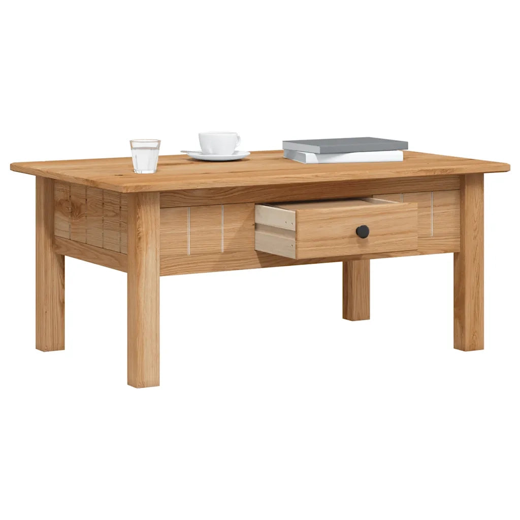Tavolino da CaffÃ¨ 100x60x45 cm in Pino Massello Panama Range cod mxl 14750