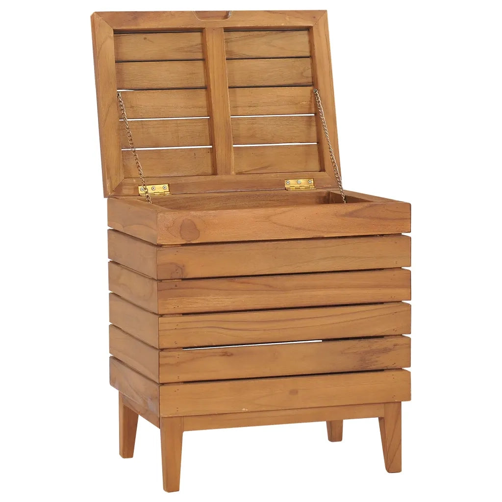 Cesto Portabiancheria 40x30x45 cm in Massello di Teak cod mxl 51533