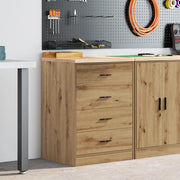 Armadietto per Garage in Rovere Artigianale 60x51x85 cm 860606