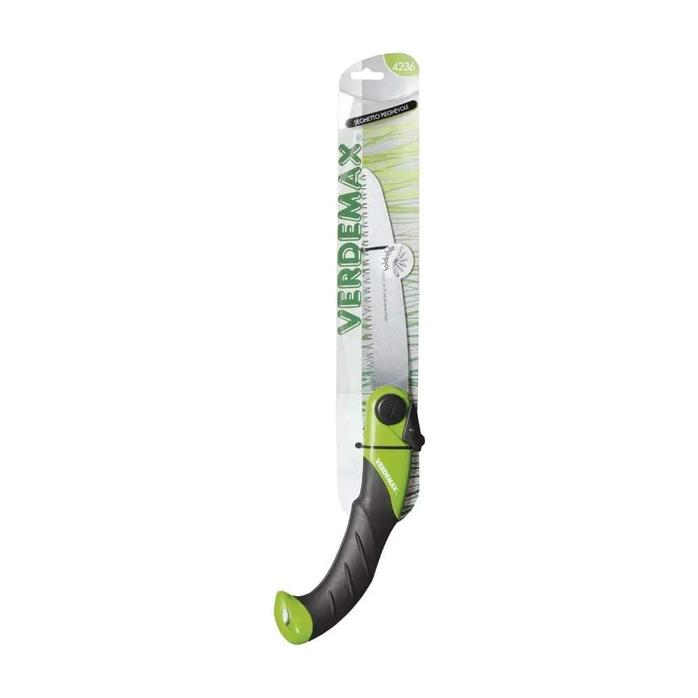 Seghetto Pieghevole da Giardino con Lama 18 cm in Acciaio Verdemax