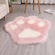 Coprisoggi, piuma artificiale, lavabile in macchina, adatto per salotto, divano e camera da letto, 45*45cm (rosa + bianco).