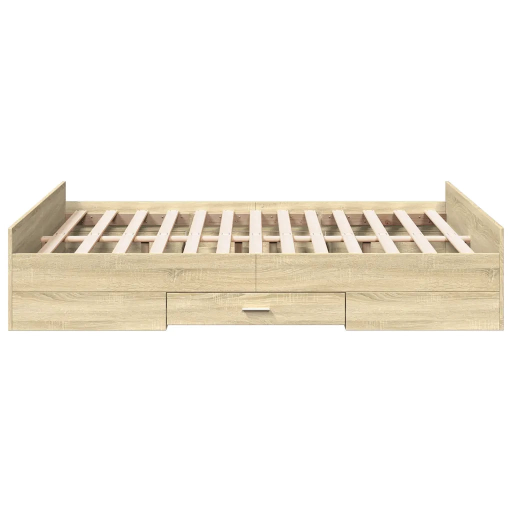 Giroletto Cassetti Rovere Sonoma 120x190 cm Legno Multistrato 3280323