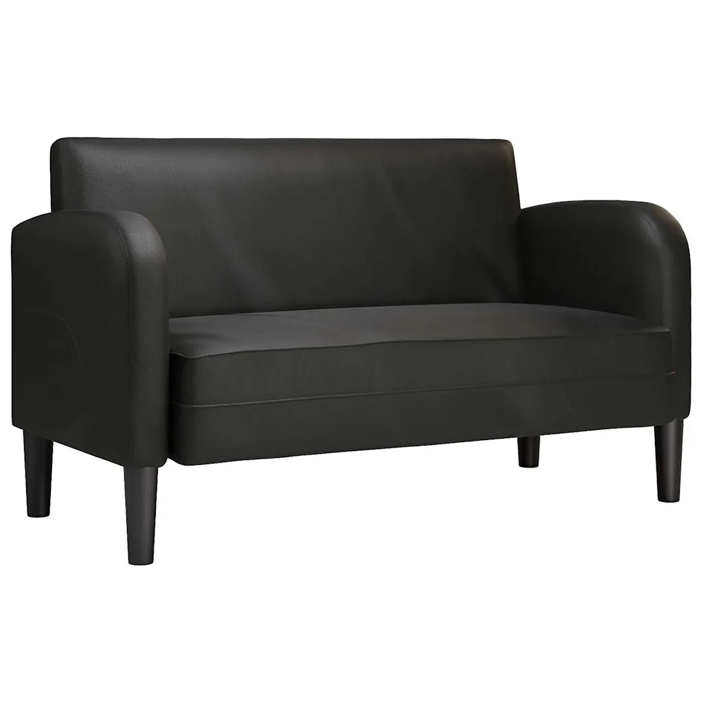 Divano | Divano da soggiorno | Sofa Divanetto Nero 110 cm in Similpelle