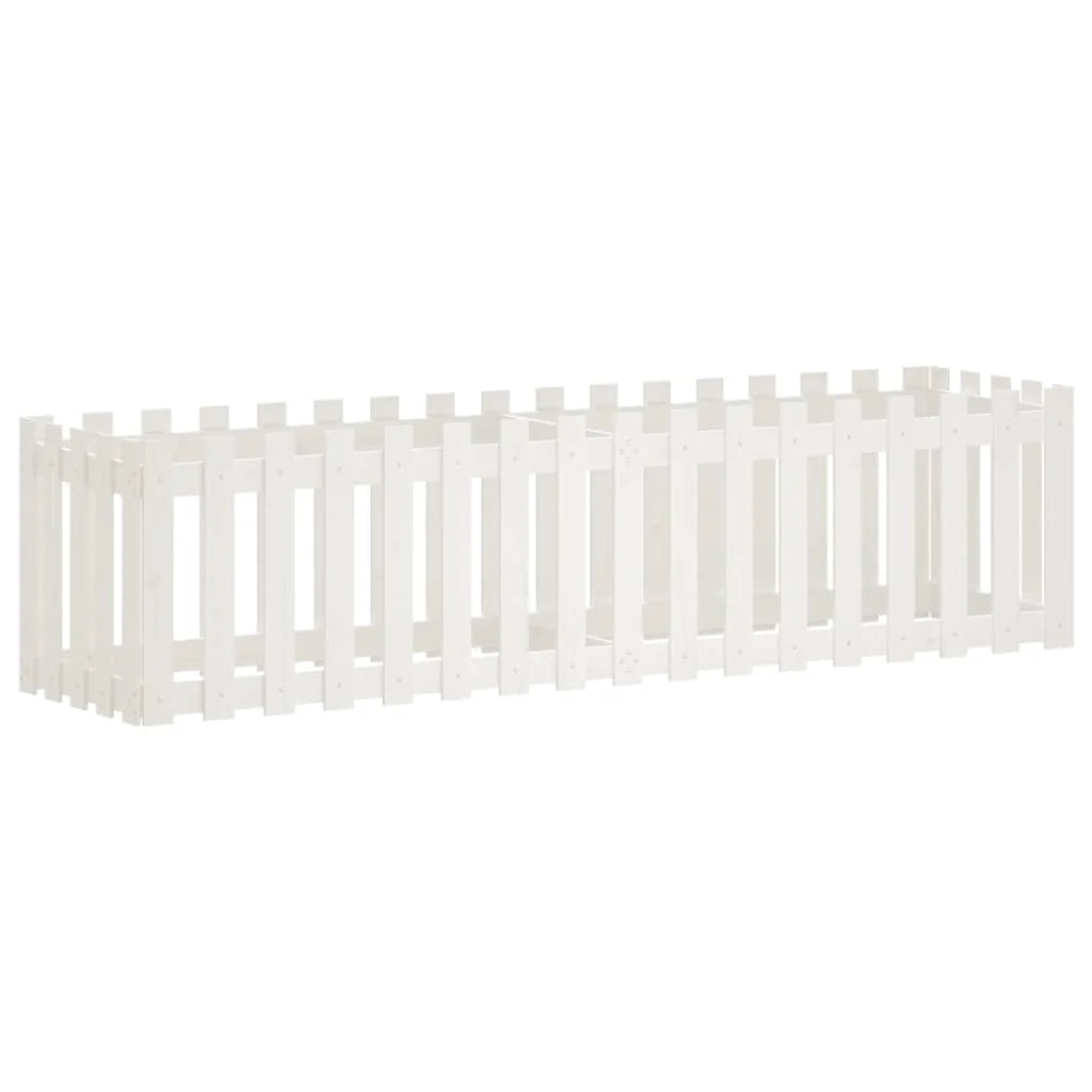 Fioriera rialzata per piante e fiori terrazza giardino progettazione giardino recinzione 200 x 50 x 50 cm pino bianco massiccio 02_0039806