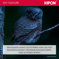 Handevision Obiettivo serie Ibelux 40 mm f/0,85 APS-C - compatibile con Sony E - estremamente veloce, ideale per ritratti e scarsa illuminazione, corpo in metallo, paraluce integrato - nero