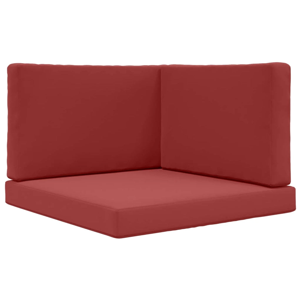 Cuscino per divano da esterno 3 pcs Rosso vino Poliestere 900872
