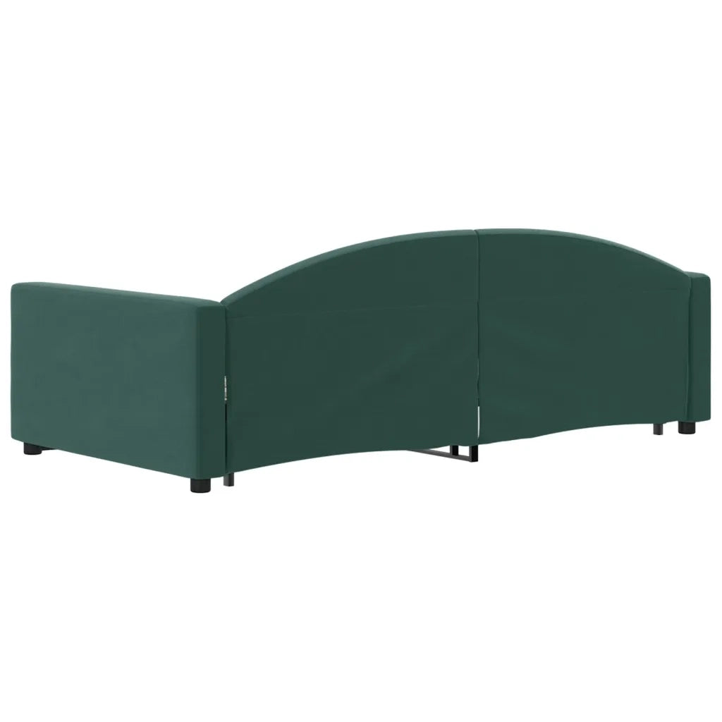 Divano Letto con Letto Estraibile-Sofa Letto-Daybed Verde Scuro 100x200cm Velluto 969110