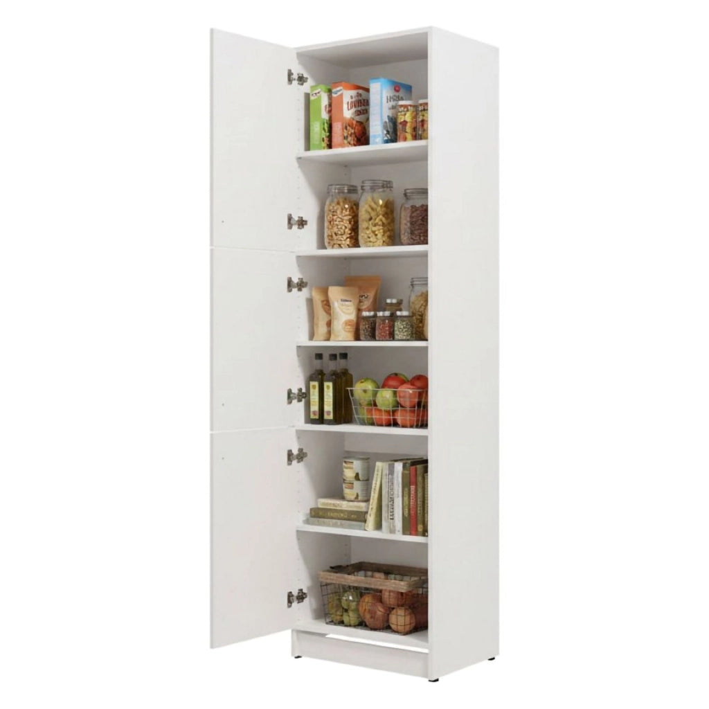 Mobile da Cucina Falmentaa, Dispensa da Cucina 5 Ripiani, 60x58x215h cm Bianco