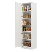 Mobile da Cucina Falmentaa, Dispensa da Cucina 5 Ripiani, 60x58x215h cm Bianco