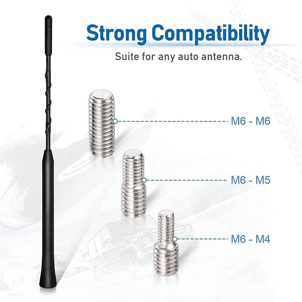 Trade Shop - Antenna Per Auto Tetto 23cm Autoradio Di Ricambio Asta Funzione Ricezione Fm/dab -