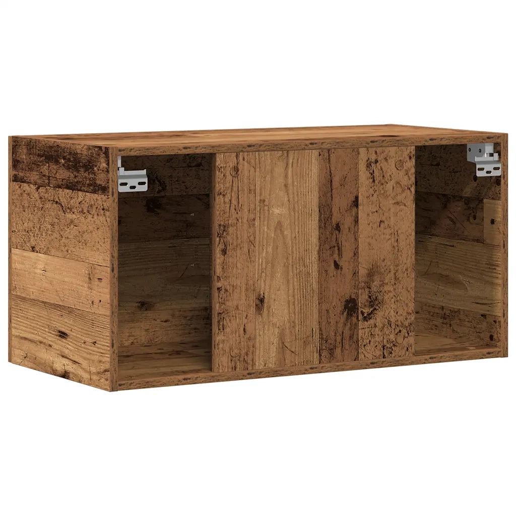 Pensile | Armadietto da Parete Legno Antico 80x39x40 cm in Truciolato