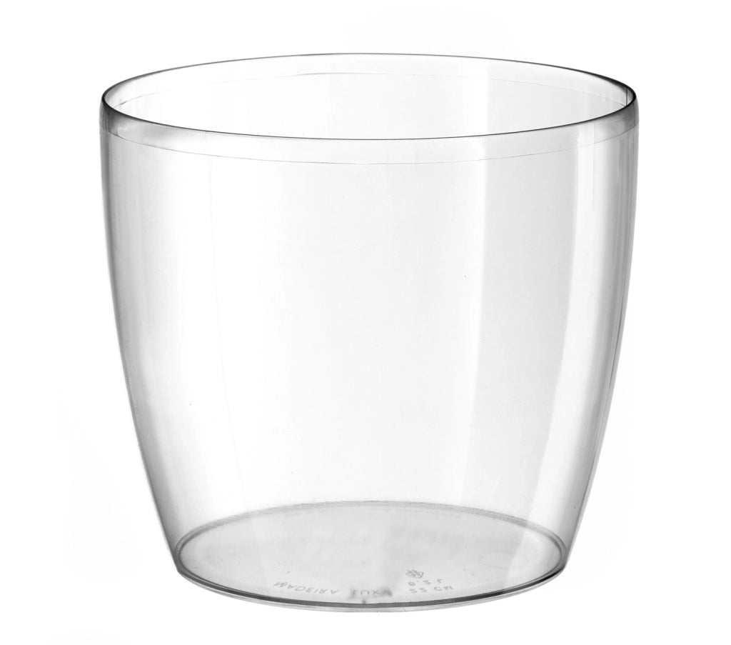 Vaso da Interno e Esterno Ø18x16 cm in Plastica Madeira 18 Trasparente