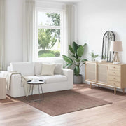 Tappeto Shaggy Antiscivolo Marrone 160 x 160 cm PP 4019794