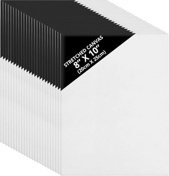 Pannello quadrato pre-improntato 20x25 cm - tela per acrilico e olio per schizzi e disegni grande