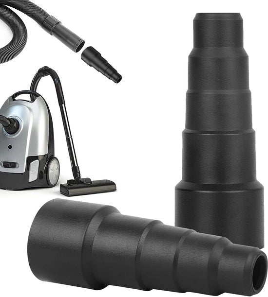 Pacco di 2 - Adattatore in gomma per aspirapolvere - Adattatore per la connessione delle tubazioni degli aspirapolvere - Compatibile con la maggior parte dei marchi (20mm a 46.7mm)