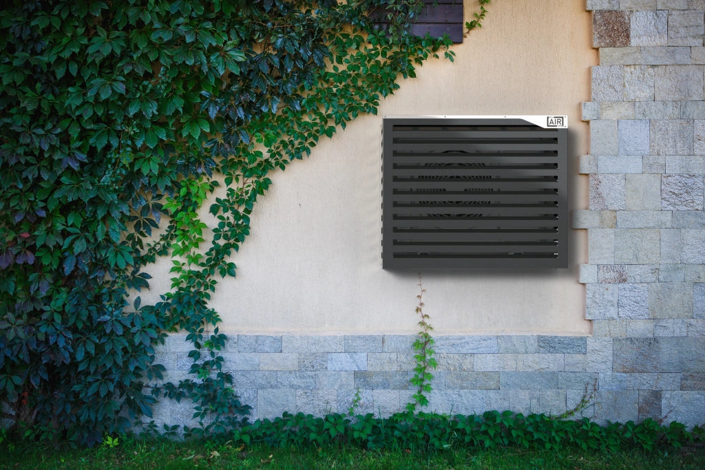 Copri Condizionatore 115x95x67 cm in Alluminio a Parete Big Blade XL Antracite