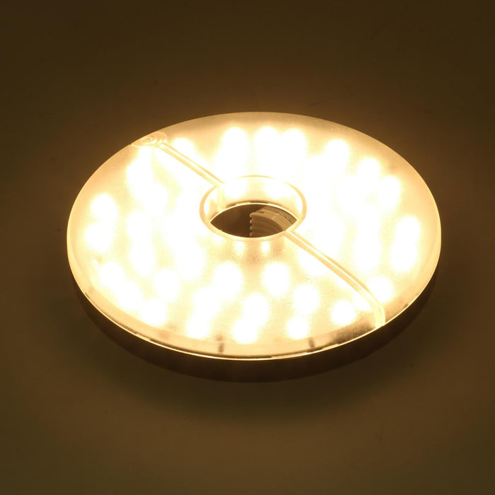 Lampada LED per Ombrellone Ø20xh5 cm a Batteria Trasparente