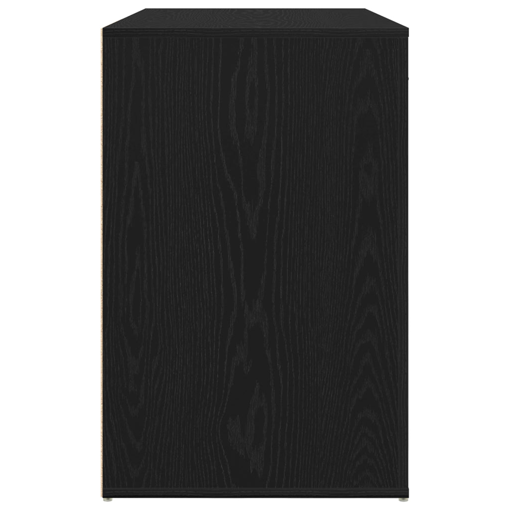 Scrivania  Nero Rovere 100x49x75 cm Legno ingegnerizzato