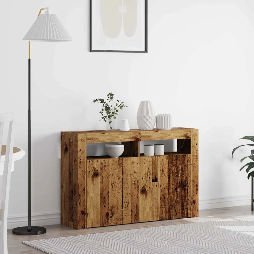 Credenza-Buffet-Armadio da cucina Legno vecchio 116 x 30 x 75 cm Legno multistrato