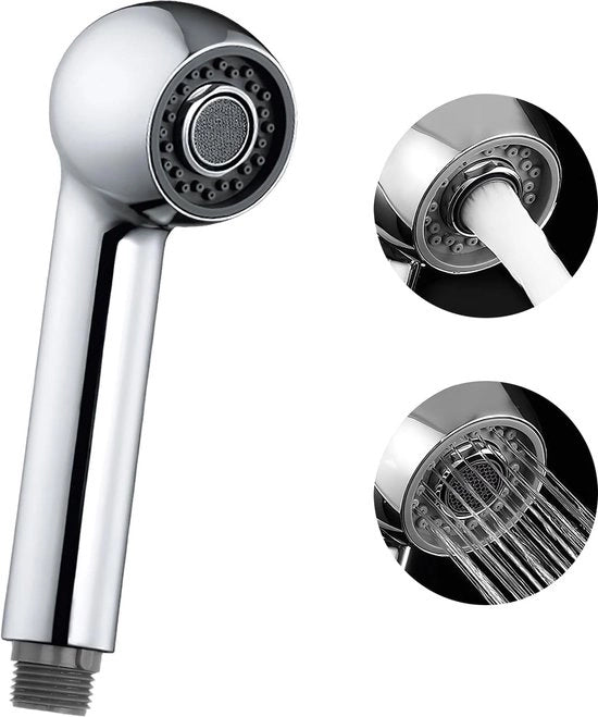 Douchekop universale per cucina con getto forte e risparmio d'acqua, adattabile a 1/2 pollice, per sostituire la spout del lavandino in alluminio.