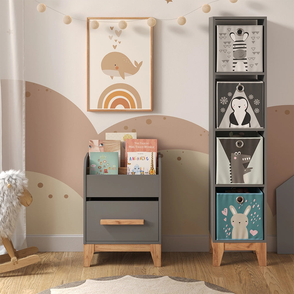 Vitalispa Libreria Grigio 55 x 70 cm con cassetto