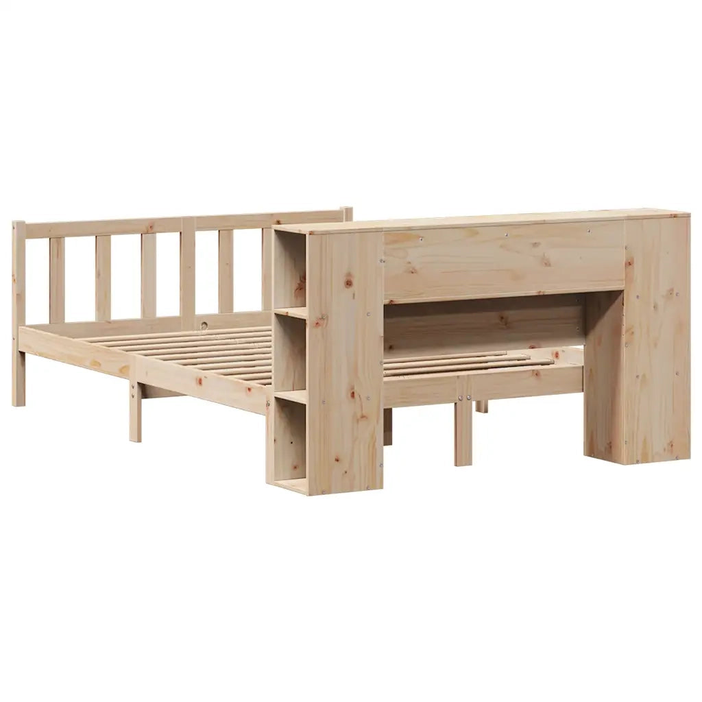 vidaXL Letto Libreria senza Materasso 160x200 cm in Legno di Pino