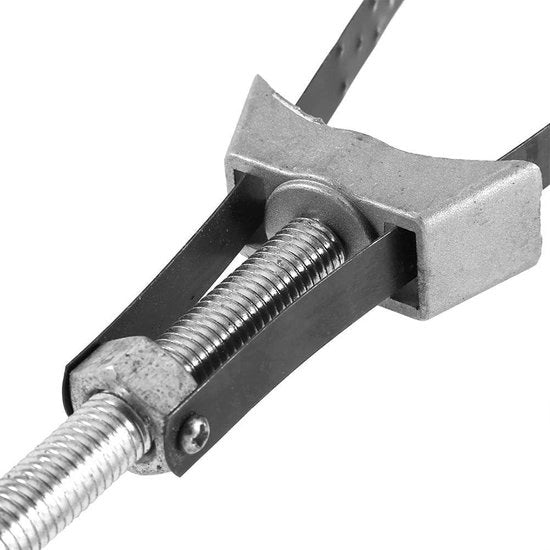Chiave per filtri dell'olio in alluminio, diametro 60-120mm, estensibile, attrezzi per rimuovere cacciaviti per autotrazione e rimorchi.