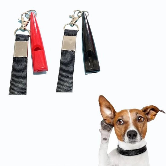 Strumento di addestramento per cani in plastica - Flauto per cani e cavalli - 2 pezzi - Portatile e silenzioso - Adatto per cani e cavalli - 9,1