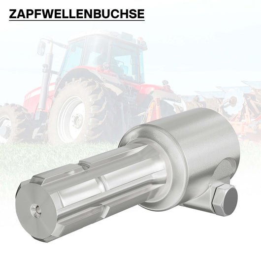 Boccola albero cardanico 175 mm Attacco albero scanalato 1 3/4" 6D Albero uscita 1 3/8" 6D Trattore