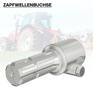 Boccola albero cardanico 175 mm Attacco albero scanalato 1 3/4" 6D Albero uscita 1 3/8" 6D Trattore