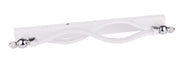 Applique bagno Esse 2 luci LED IP44 bianco cromato
