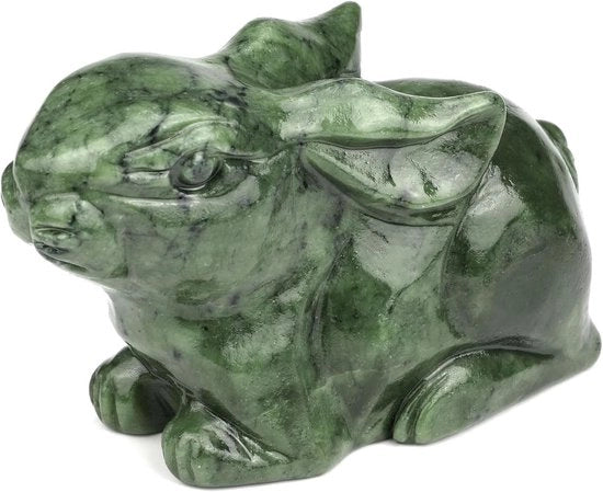 Statua di Giade in Cotto Naturale 4 Pollici - Decorazioni per la Casa - Animali in Cotto - Decorazione Artistica - Manufatti Artigianali - Statuetta di Animale